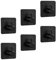 Robe & Bath Towel Hooks - Pack of 6 Black Plastic Adhesive Hooks for Hassle-Free Hanging on Walls in Bathroom, Kitchen and More！Strong & Traceless Sticky Hook with Single Mount for Door & Clothing