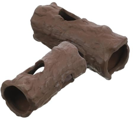 ROMISBABA 2stücke Aquarium Fischversteck Höhle Stabile Versteckmöglichkeit Aus Sicherem Material Mit Breitem Boden Für Garnelen Und Kleine Fische Als Dekoratives Aquarienzubehör