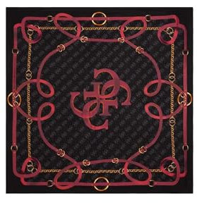 GUESS Foulard Scarf 130X130 Black Multi