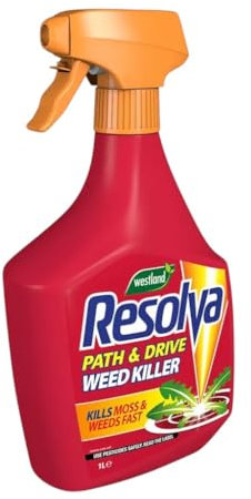Resolva Path & Drive Ready to Use Weedkiller - Fast Acting, Long-Lasting Weed Control for Paths, Drives, Patios, and Hard Surfaces - Kills Weeds in Just Hours (1L)