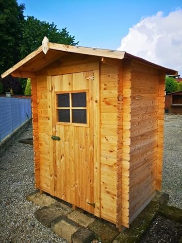 Casetta in legno per esterni con Pavimento, Sistema Block House, perline spessore 16mm – articolo BLOCK120