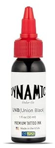 Dynamic Tattoofarbe Union Black, 30 ml Flasche, Premium