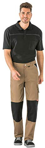 Planam Unisex Canvas Bundhose Canvas 320 Größe 102 in braun/schwarz (1er Pack)
