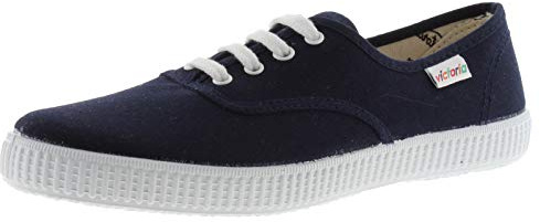 victoria Sneaker Unisex 1915 Canvas & Weiße Schnürsenkel 106613 für Kinder Marino 23