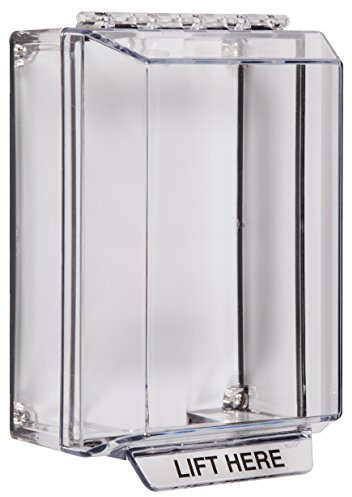 Safety Technology International, Inc. STI-14200NC Universal Stopper® Low Profile with Surface Mount with Conduit Knockouts, Indoor/Outdoor Clear Multi Purpose Protective Polycarbonate Cover