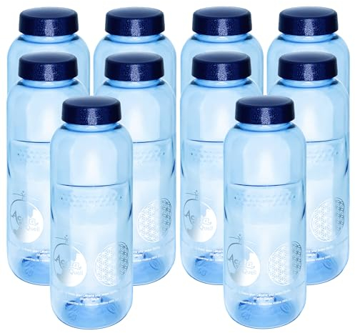 Tritan Trinkflaschen 0,5L, AcalaQuell Grip, 10er Megasparset