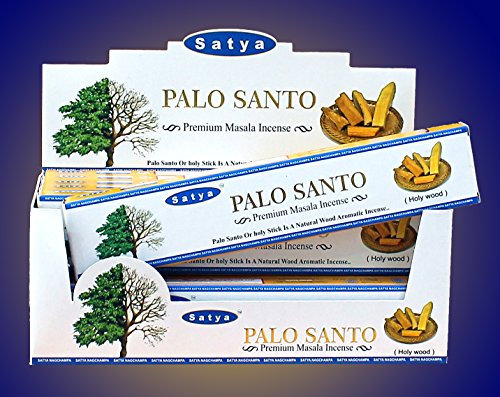 Nag Champa Satya Sai Baba Agarbatti Palo de Incienso Negro – Juego de 12 Paquetes de 15 G