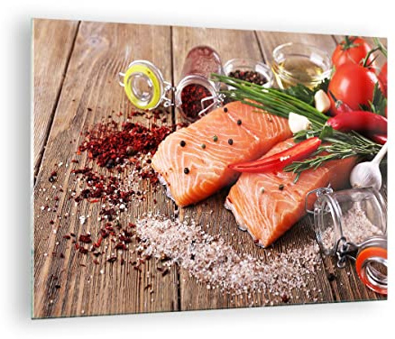 ARTTOR Bilder auf Glas 70x50cm Wandbild Glasdruck Küche - 2822