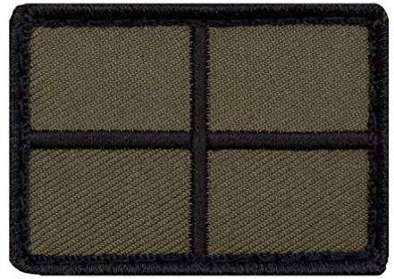 Café Viereck ® Bundeswehr Sanitäter Taktik Zeichen Gestickt mit Klett - 5 cm x 3,5 cm