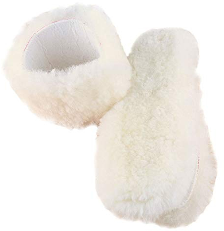 [2 Paar] Australisches Schaffell-Ersatz-Einlegesohlen für Damen und Herren, Fleece-Wolle, gemütlich, flauschig, dicke Fleece-Einsätze für Schuhe, Stiefel, Hausschuhe (Herren 9,5/EU44/Länge 27 cm)