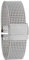 Eichmüller BandOh Edelstahl Milanaise Uhrenarmband PVD vergoldet, Silber, 16mm, Armband