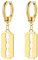 PROSTEEL Damen Ohrringe Herren mit Rasierklinge Anhänger 18k vergoldet Huggie Ohrhänger Mini Creolen Ohrringe Punk Gotik Ohrpiercing Ohrschmuck Accessoire für Alltagsleben