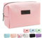 Makeup Bag MAANGE Travel Small Cosmetic Bag Makeup Pouch PU Leather Portable Versatile Zipper Make up Bag for Women (Pink)