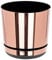 KORAD Indoor Plant Pots, 6 sizes, 25 colours – Rose Gold Small Plant Pot Planter with Drainage Holes and Matching Saucer for All Houseplants – Modern Home Decor Round Flower Pot (12 cm)
