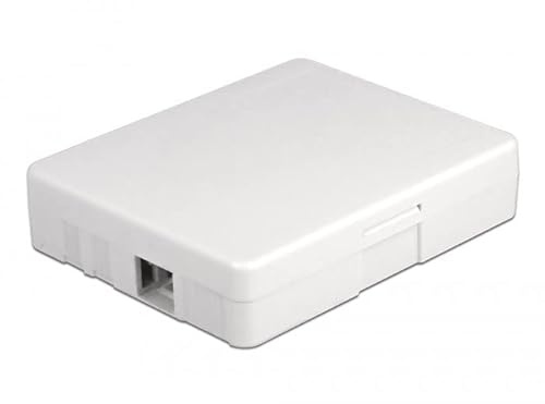 Delock LWL Anschlussdose zur Wandmontage für 2 x SC Simplex oder LC Duplex weiß