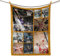 UOOYAA Fotodecke mit Eigenem Foto Name,Decke mit Foto Selbst Gestalten, Geburtstags-Souvenir-Geschenke Personalisierte Decke für Vater, Mutter, Kinder, Hunde, Freunde (9A Foto-140 * 180)