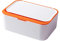 Baby Wet Wipes Box ,Wipes Dispenser Case , Keep Wipes Fresh Tissue Storage Case Container Plastic Napkin Box Toilet Paper Holder with Lid Seal for Home Office Car (White+orange)