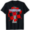 Hrvatska Kroatien Outfit Vukovar Vodotoranj T-Shirt Schwarz Unisex S EU Klein Klassische Passform Kurzarm V-Ausschnitt Kroaten Kroatien-Fans