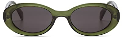 KOMONO Ana Fern Unisex Oval Bio-Nylon-Sonnenbrille für Damen und Herren mit UV-Schutz und kratzfesten Gläsern