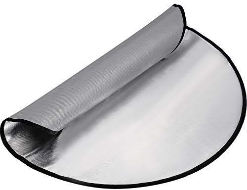 Feuerschalenmatte, 61 cm, 81 cm, 91 cm, 91 cm, feuerfeste Matte für den Innen- und Außenbereich, Feuerstelle und Grill, feuerfeste Grillmatte für Rasenschutz (61 cm)