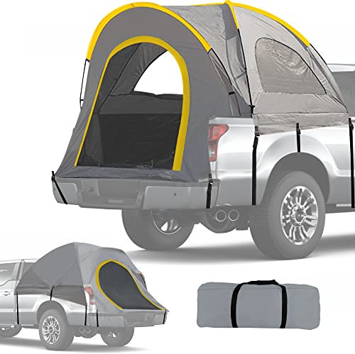 DOBEWOW Pickup-LKW-Zelt mit wasserdichter PU2000 mm Doppelschicht für 2 Personen, 5,5 '-6' Camping bevorzugt, Toyota Tundra Zelte für LKW-Bettzelt, tragbares, stabiles LKW-Bett, Camper Shell