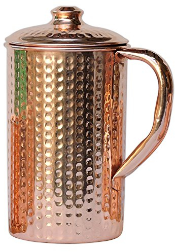 Wasserkrug aus reinem Kupfer, 1 Liter Fassungsvermögen