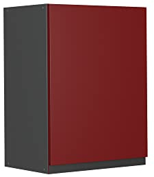 Vicco Hängeschrank R-Line, hängender Küchenschrank, Rot/Anthrazit, 45 cm J-Shape