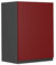 Vicco Hängeschrank R-Line, hängender Küchenschrank, Rot/Anthrazit, 45 cm J-Shape