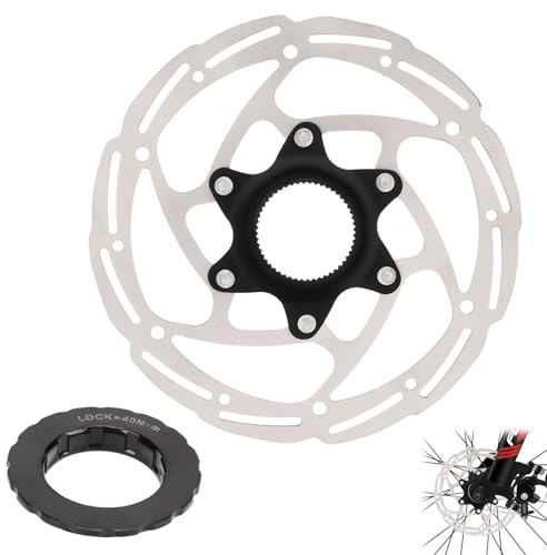 Fahrrad Scheibe Bremsen Rotoren, Fahrrad Stahl Centerlock Scheibenbremsrotor mit Centerlock Abdeckung für Rennrad Bike BMX MTB, Innendurchmesser 26,8mm/1,06 Zoll Außendurchmesser 44mm/1,73 Zoll