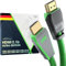 KabelDirekt – Câble 8K HDMI 2.1, édition certifiée Gamer – 1m (8K@60Hz, Ultra High Speed/48G pour 10K, 8K ou 144 Hz ultra rapide en 4K, optimal pour PS5/Xbox et Gaming PC, moniteur/TV, vert)