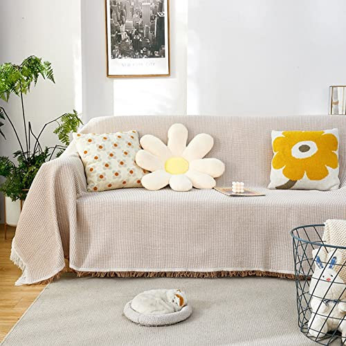 ANAZOZ Funda Sofá 3 Plazas Fucsia,Funda de Sofa Cama Manta Café Funda Sofa de Polister Color Sólido Fundas de Sofa 180x300CM