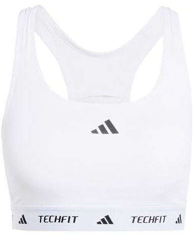 adidas Damen Techfit Bra, White, M
