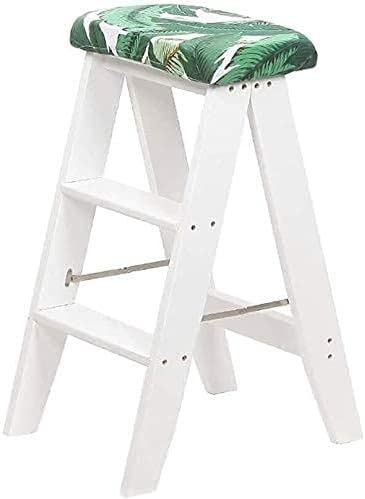 BODHIS Tritthocker, Klappstuhl mit Trittleiter, 3-Rollen-Leiter, robuster Hocker, 150 kg, Tritthocker (5)
