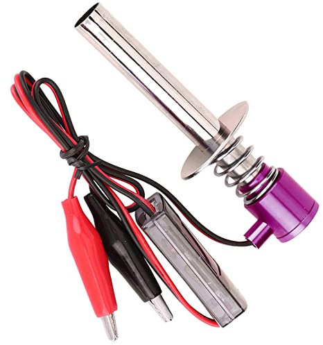 Alomejor Elektronischer Glühkerzen-Starterzünder für -RC-Car-Motor. Funktioniert mit 6 V Bis 24 V-Batterien (Purple)