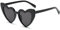 NICECONE Herz-Sonnenbrille Love Pearl Sonnenbrille für Damen, weiße Vintage-Sonnenbrille in Herzform, Party- und Festival-Accessoires, Sonnenbrille (Schwarz)