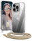 OLEPHY Coque avec Cordon pour iPhone 16 Pro Max 6,9'', Coque avec Collier Ajustable, Protection Complète [Antichoc] [Amovible] Coque avec Tour de Cou, Doré