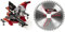 Einhell Scie à onglet radiale TE-SM 8 L Dual (1 800 W, lame de Ø 216 mm, largeur de coupe 305 mm, profondeur de coupe 65 mm, laser marquant la ligne de coupe) + 2ème lame incluse