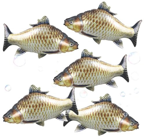 5 Stück Fisch Folienballon,XXL niedliche Fisch Förmige Party Ballon Aluminiumfolie,Kindergeburtstag Ballon Dekoration für Jungen Mädchen Baby Dusche Party Fischen Geburtstags Party