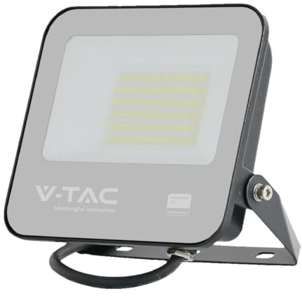 V-TAC LED-Flutlicht - Samsung - IP65 Wasserdicht - Schwarzes Gehäuse - 50W- 4270 Lumen - 4000K