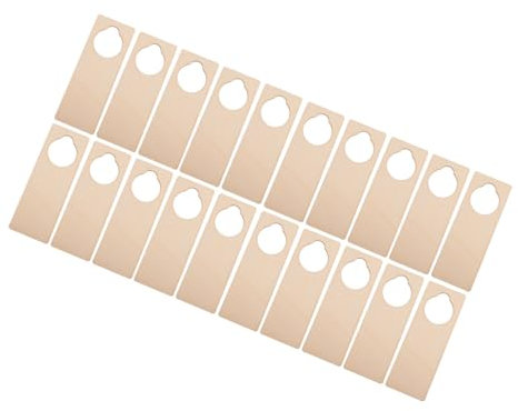 Operitacx 20stücke Holz Tür Hänge Zeichen Blank Holz Tür Aufhänger Diy Hänge Zeichen Diy Plakette