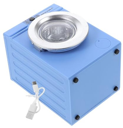 GARVALON Modèle De Machine à Laver Machine à Laver Les Poupées Miniatures Lessive Petit Enfants Prétendre Lave-Linge 1: Rondelle Appareils Jouets Meubles De Maison De Poupée Rose Métal Bleu