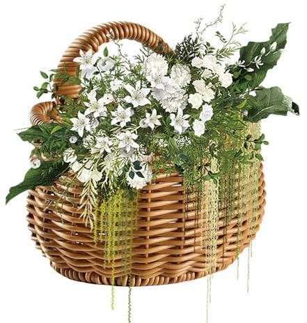 Dekorative Wandkörbe – handgewebter Zwiebelkorb, Wandhalterung, Organizer, Küchenaufbewahrung, Speisekammerbox, Fensterdekoration, Boho-Stil für Zuhause, Garten