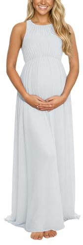 Generisch Robe de grossesse élégante sans manches avec décoration en dentelle longue comme mode de soirée formelle pour les femmes enceintes