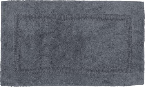 Erwin Müller Badematte, Badteppich Heraklion anthrazit Größe 60x100 cm - Kochfest, für Fußbodenheizung geeignet, 100% Baumwolle (weitere Farben, Größen)