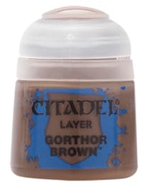 Citadel Games Workshop Farbschicht: Gorthor Brown (12 ml) Farbe