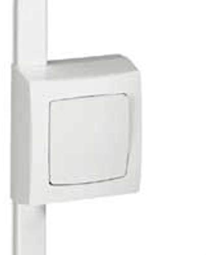 Cadre appareillage saillie 1 poste pour pose sur moulure DLPlus épaisseur 20mm - blanc