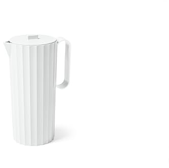 Blim Plus Caraffa Hydria Acqua da tavola Arctic White 700ml. Brocca di design leggera e resistente da esterno e interno. Made in Italy