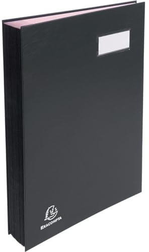 Exacompta 57021E Unterschriftsmappe denhbarer Faltenrücken 20 Fächer Etikettenhalter 1 Stück schwarz