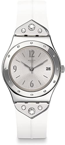 Swatch DamenArmbanduhr Analog Quarz Silikon YLS450