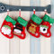 ILOVEDIY 4er Set Nikolausstiefel Weihnachtsmann Schneemann Elch Bärchen